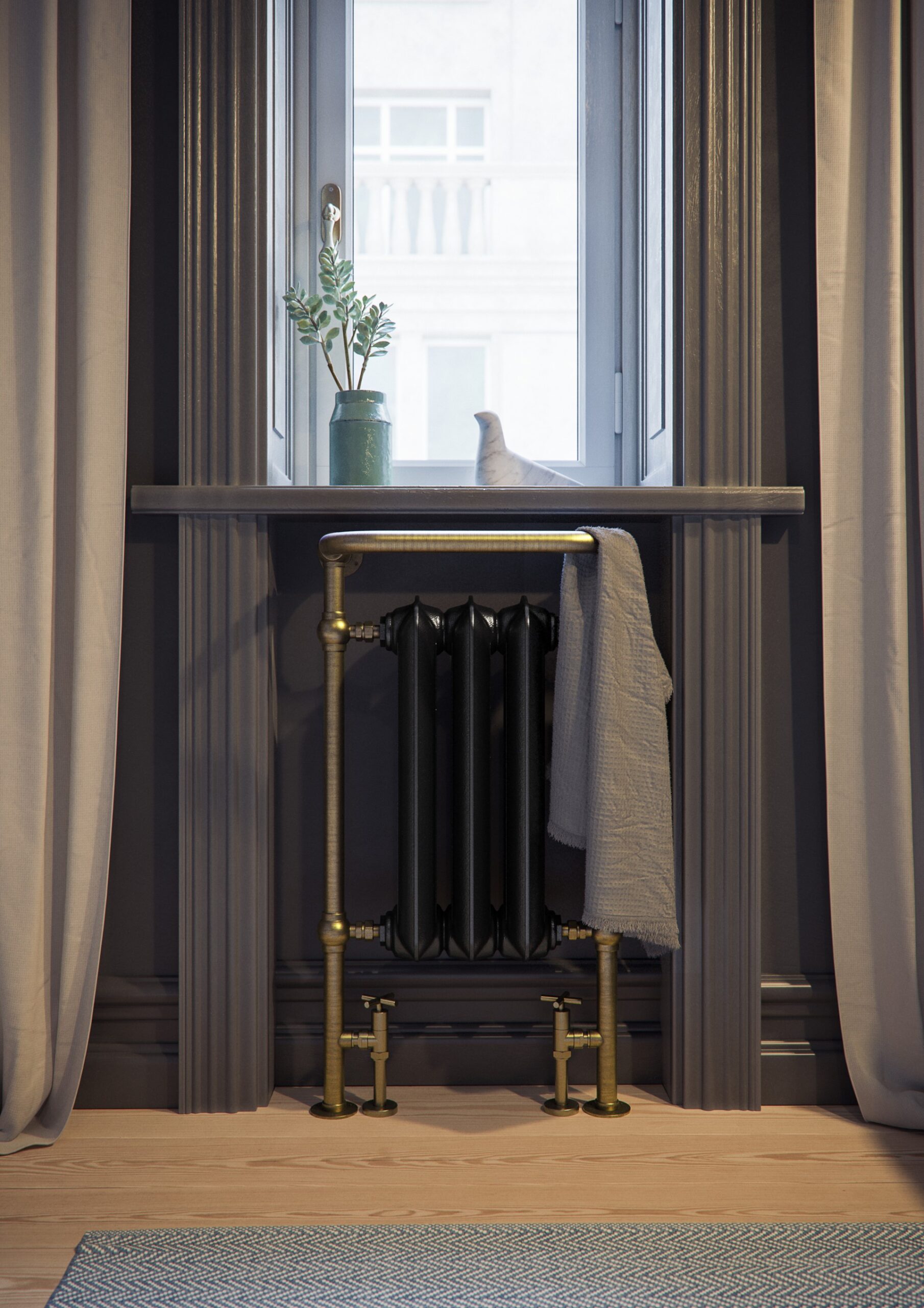 Terma PLAIN TOWEL RAIL - Image 3